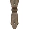 Ekena Millwork 3 3/8"W x 6 1/2"D x 10 1/2"H Los Angeles Hollow Back Corbel, Walnut COR03X06X10HAWA - alternate 4